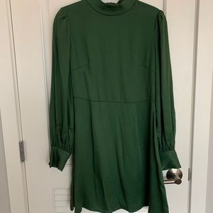 Jovonna London Olive Mock Neck Dress NWT